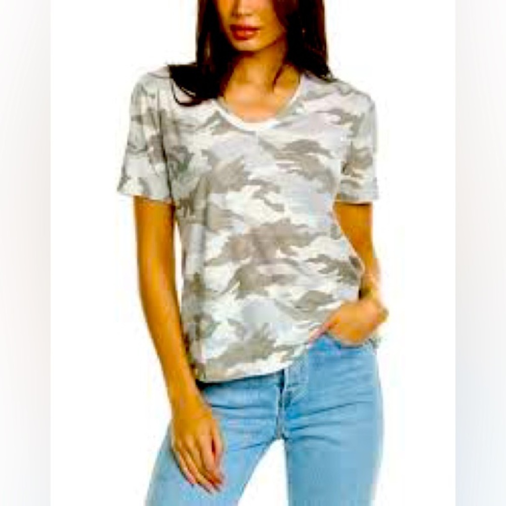 James Perse Camo T Shirt size 4 or Large/XL NWOT